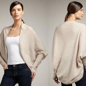 White + Warren Cashmere Sweater Wrap Cardigan